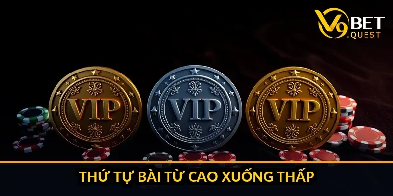 Bảng xếp hạng các tổ hợp bài trong trò chơi ba lá V9bet