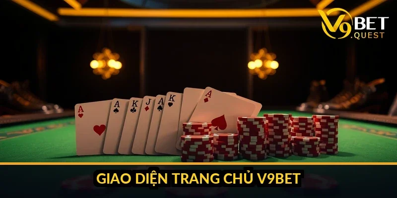 Giao diện bàn tiến lên V9bet với bài trên tay