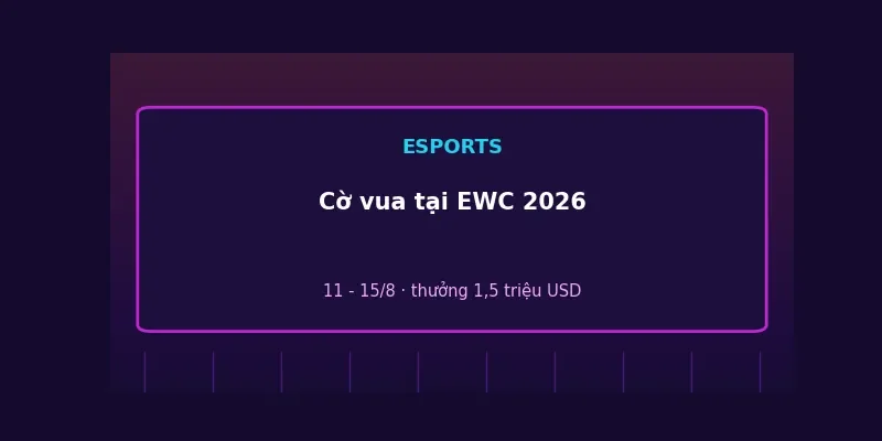 Cờ vua tại Esports World Cup 2026