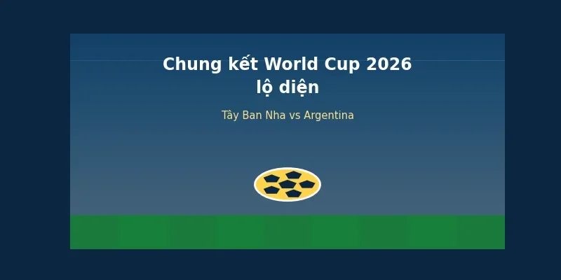 Chung kết World Cup 2026 lộ diện